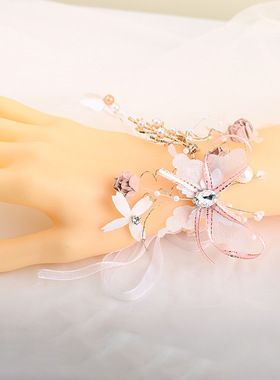 韩式新娘手腕唯美超仙甜美手链