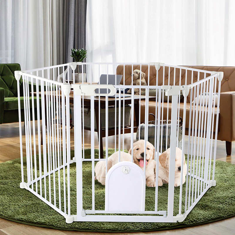 围栏栏栏栅狗狗防外贸门隔离室猫门跳护栏拦宠物笼子栏杆内防猫咪