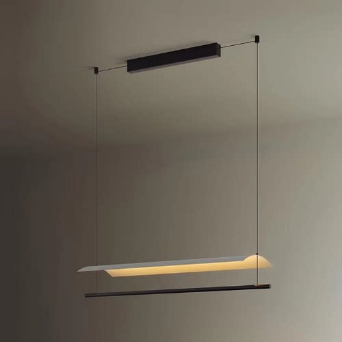 设计师现代简约长条餐厅吊灯个性创意办公室茶室书房前台吧台吊灯