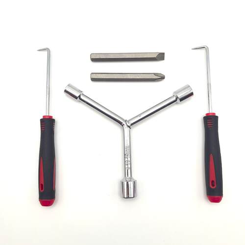 Specialized tools for disassembling washing machines, includ