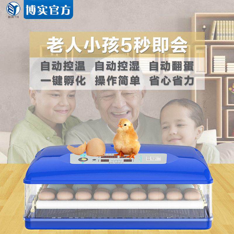 外贸全自动孵化器工厂直供鸡蛋孵化机小型家用智能孵蛋器家禽孵化