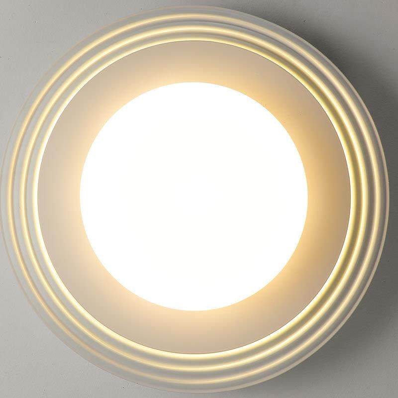 极简圆形YH卧室吸顶灯谱护全眼现代简约次卧儿童光房间式中意山灯 - 封面