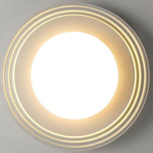 极简圆形YH卧室吸顶灯谱护全眼现代简约次卧儿童光房间式中意山灯