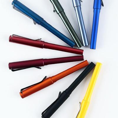 黑战神磨砂笔杆正姿方杆粗杆换囊墨囊钢笔学生霸气钢笔礼物帅气