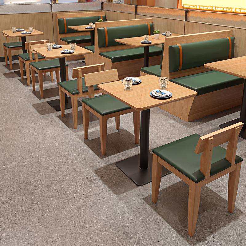 现代简约卡座沙发商用餐厅桌椅饭店火锅西餐厅咖啡厅奶茶店桌椅