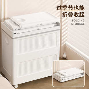 衣服收纳箱家用大容量翻盖卧室衣服被子整理箱可折叠收纳柜储物柜