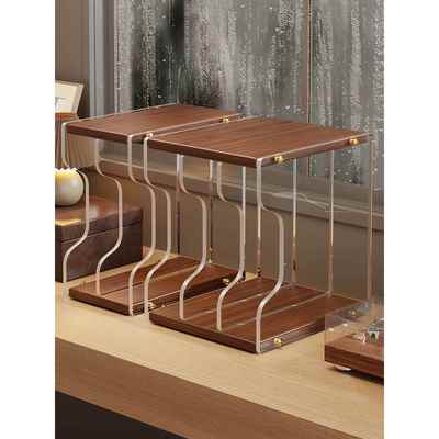 亚克力cd碟片收纳架黑胶唱片置物架落地碟片展示架桌面储物书柜