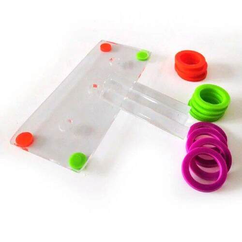 Bird Ring Toss Toy Birds Playing Small Toys Parrot Color