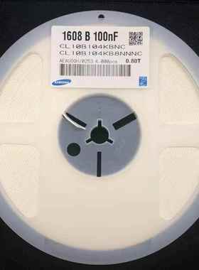 陶瓷贴片电容 0603 104K 0.1UF 100NF 10% 25V 50V 4000/盘=20元