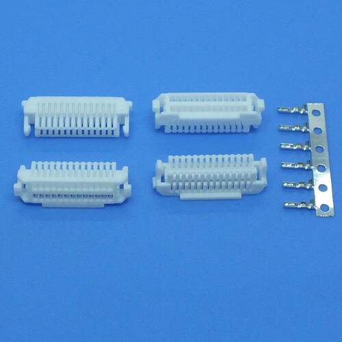 接插件1.0mm间距SHLD带锁扣连接器 双排带扣 SHLD插头8P-16P-40P