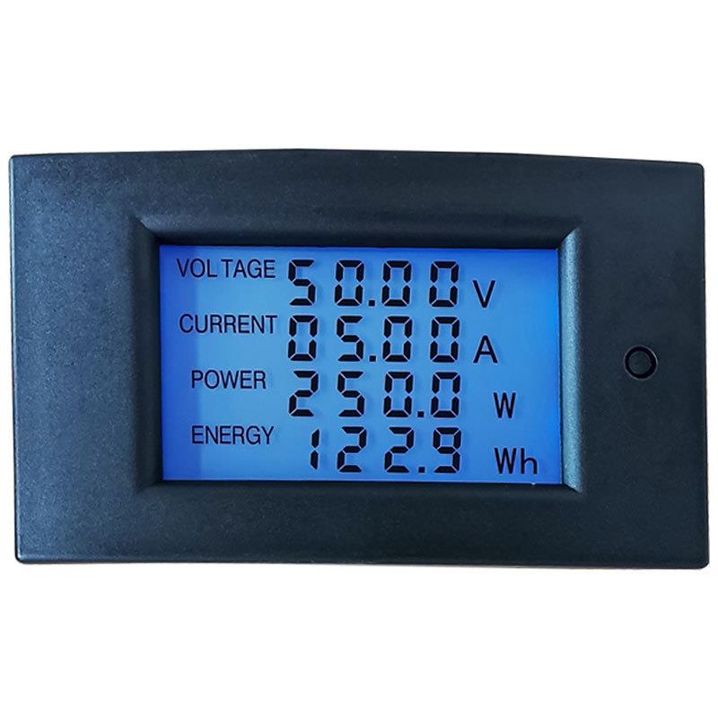 直流电能表数显多功能电力监测仪100V20A/50A/100A电压电流功率