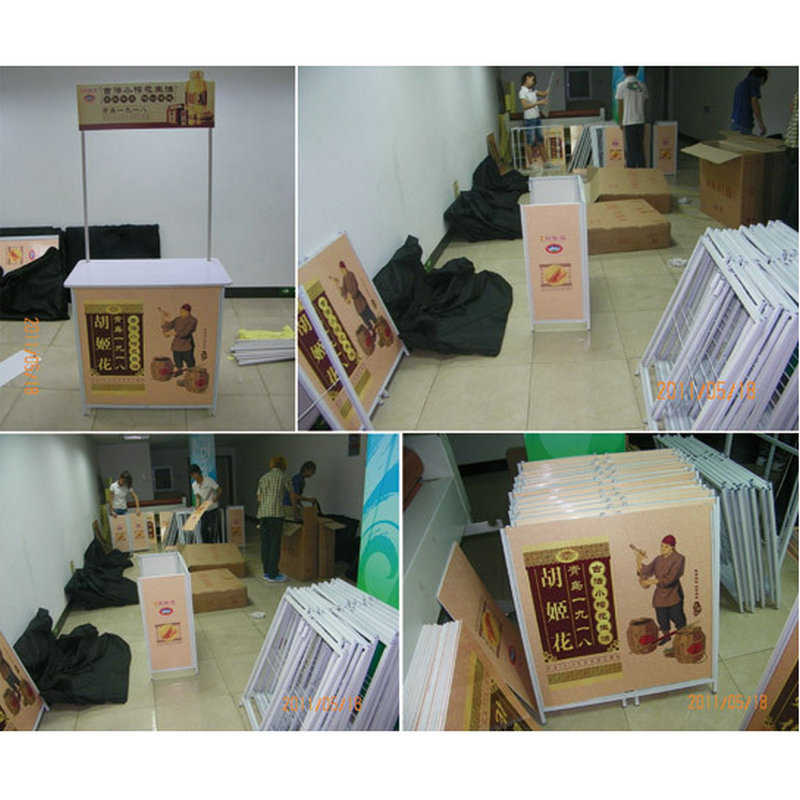 铝合金促销台 便携式零食展示架 超市售货车折叠试吃台路口摆摊桌