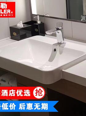 新款K-19897T-0方形陶瓷家用台上盆洗手盆脸盆面盆工程台盆
