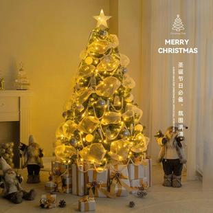圣诞树diy加密发光大型ins风高级感摆件新款 饰布置 圣诞节平安夜装