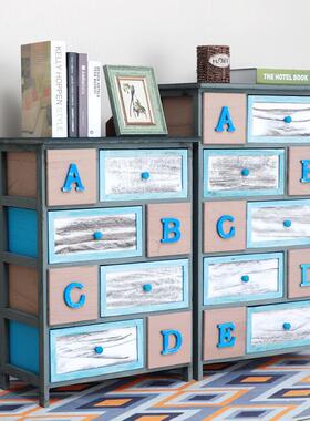 实木园斗柜木质物MDT柜家储用斗多功能收纳柜卧室简田约柜