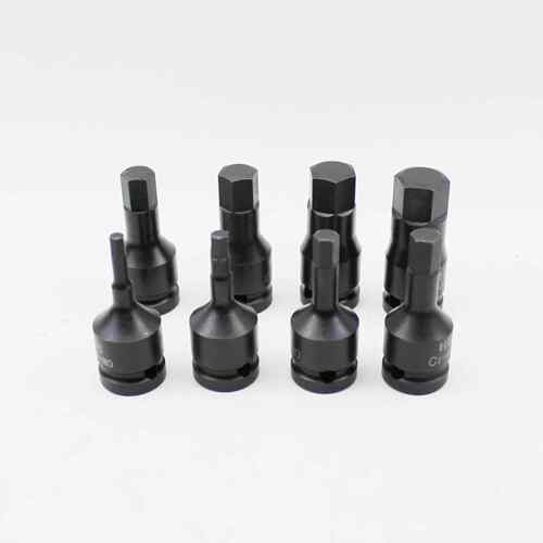 60mm高六角套筒头电动扳手1/2气动旋具套筒 12.5mm风炮内六角批头
