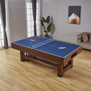 台球桌家用标准型黑八斯诺克桌球台商用多功能台球乒乓餐桌三合一