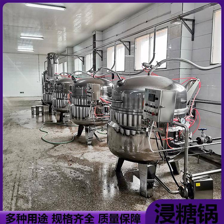 菠萝芒果浸糖加工设备厂家直供苹果黄桃浸糖设备青梅西梅浸糖锅