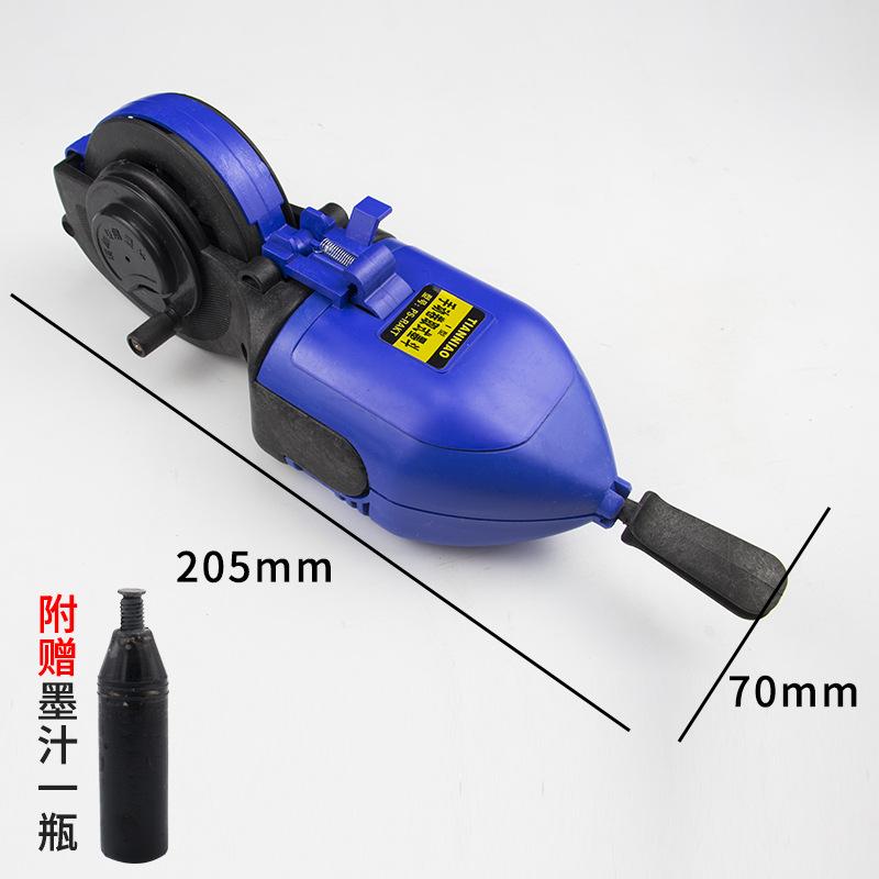 木工手摇墨斗工地专用墨斗加粗施工墨盒自动加长收线棉线动弹高弹