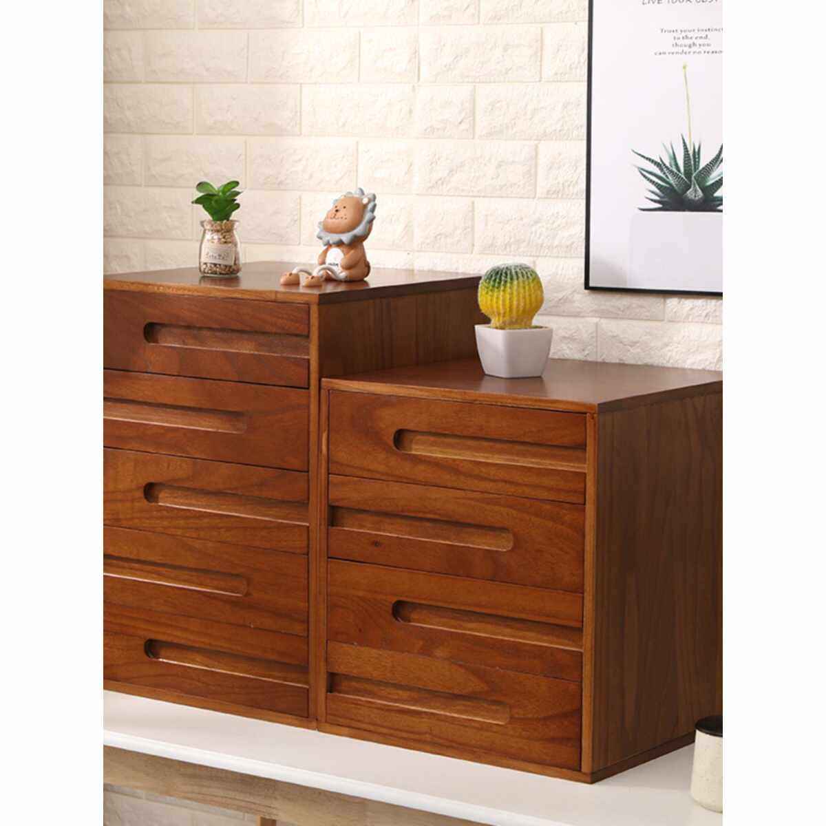 桌面a4文件收纳柜抽屉式多层高颜值办公实木大收纳盒大号置物简约,居家布艺,收纳盒,淘宝优惠券,粉丝福利购,淘宝优惠卷