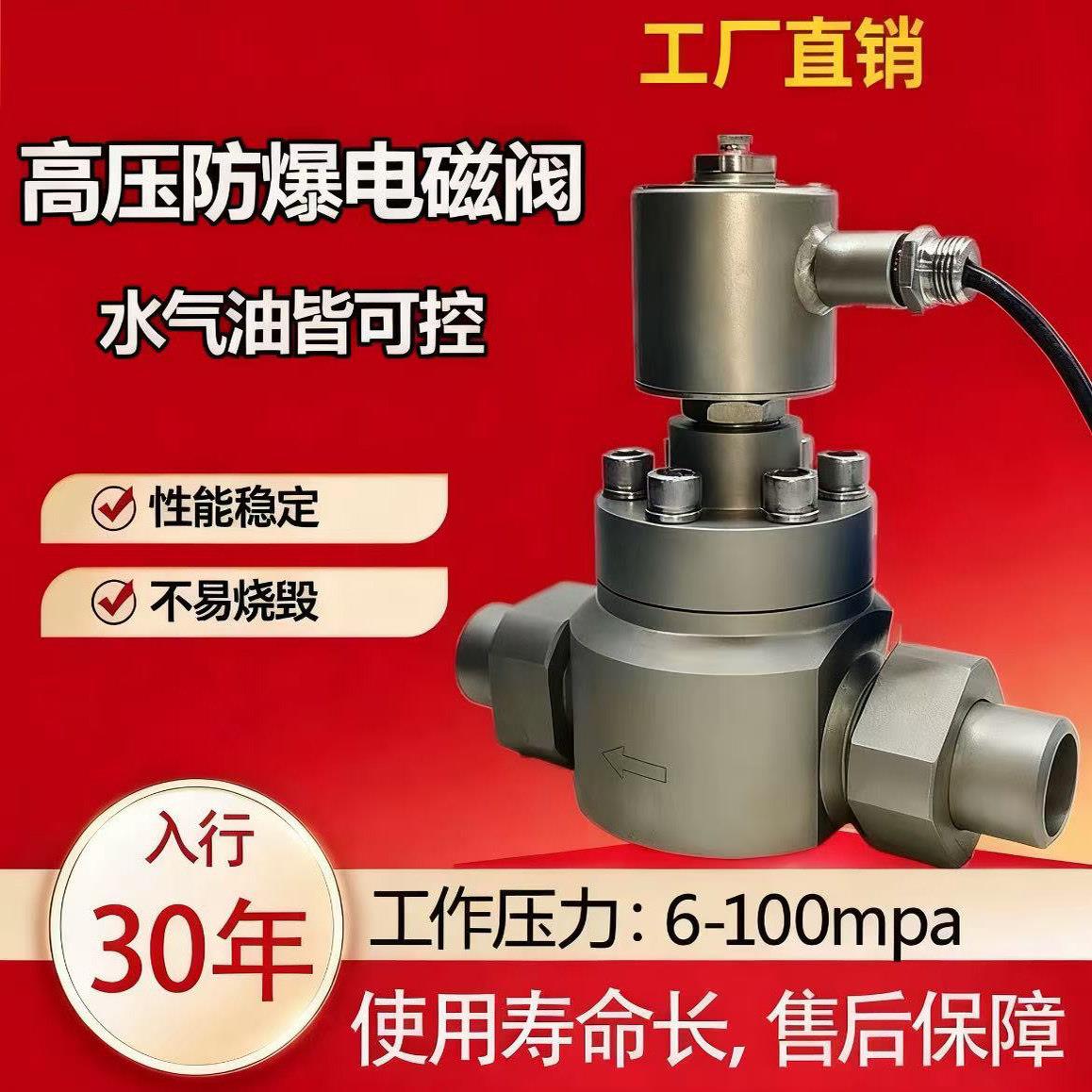 高压防爆电磁阀高温液氧低温液氮工业客制化高压阀门