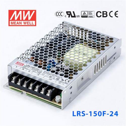 LRS明纬150F直流12/24/36/48V稳压可调PFC开关电源变压器220V转DC
