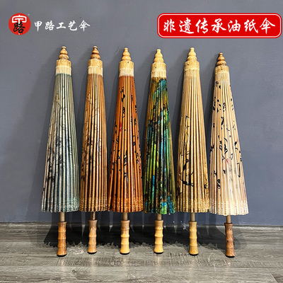 非遗油纸伞男女古风防雨防晒实用桐油古代手工古典吊顶装饰汉服伞