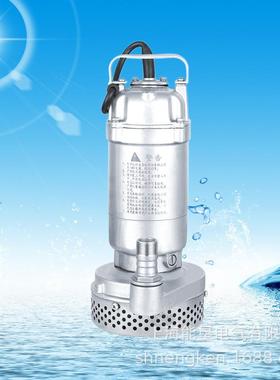 耐高温3064化腐全不锈钢排污潜水泵QD55712X10-1-0.75S防耐腐蚀工