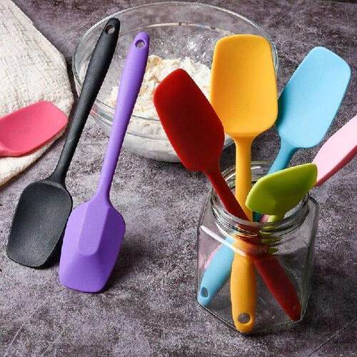 1Pc Silicone Cream Baking Scraper Thicken Cake Spatula