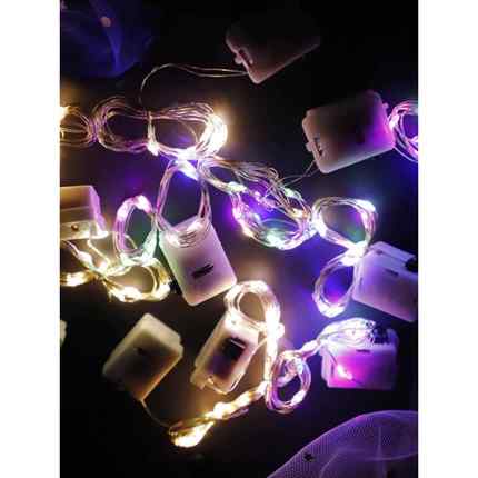 Led花束灯闪烁灯与迷你婴儿的呼吸小光串气氛蛋糕装饰灯数码灯芯