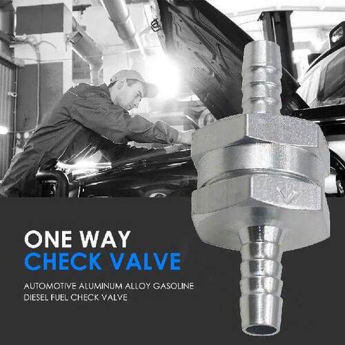 Aluminium Alloy Fuel Non Return Check Valve One Way Petrol