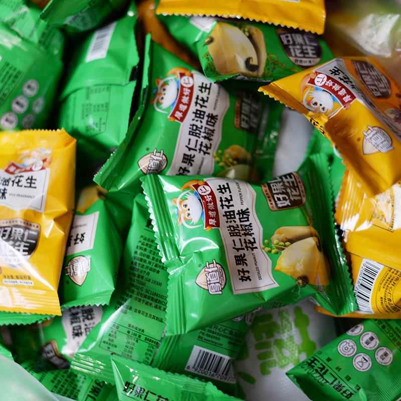 厚道仁脱油花生米好果仁休闲 小吃零食品花椒味下酒菜脱皮花生豆