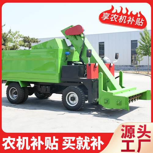 大型四轮清粪车牛场柴油清粪车养殖区地面刮粪机收集粪便清粪车