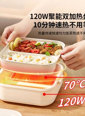 长超保温饭盒插电加热上班族4小可时便当餐盒免2注水自带cy-511热