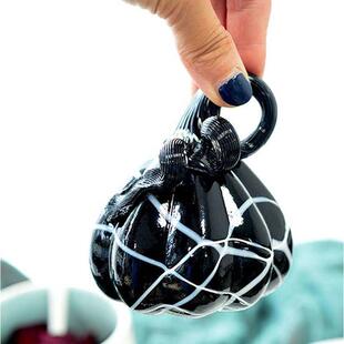 黑白系玻璃花瓶欧式拼色风灯花瓶家居客厅卧室插花装饰品花瓶摆件