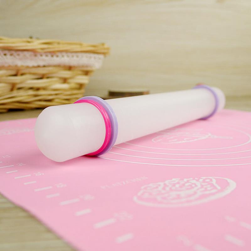 PP不粘擀面杖翻糖擀面棍糖皮带圈不粘擀面棒23cm饼干塑料擀面工具