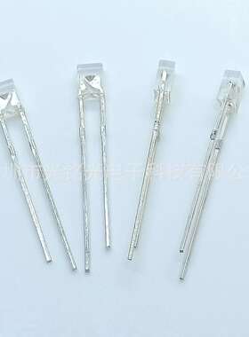 厂家供应 234白发透明粉红光短脚背光直插灯珠 234粉红 LED二极管