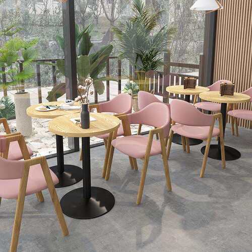 奶茶店甜品餐椅餐饮食堂桌子商用主题餐厅桌椅汉堡餐卡座沙发组合