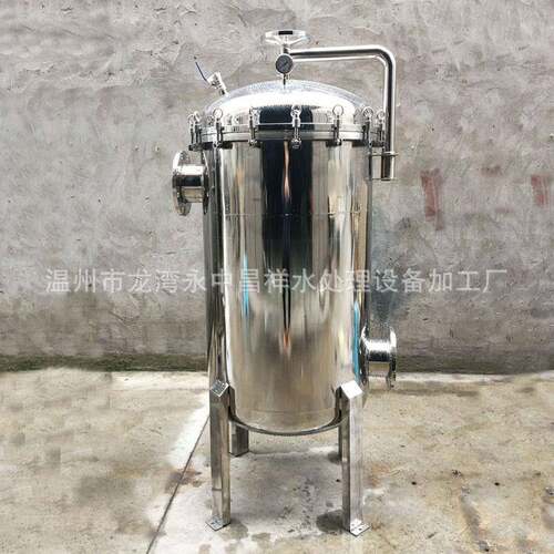 厂家直供河水井水工业废水冷却水等大流量320吨不锈钢袋式过滤器