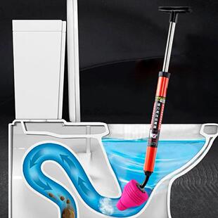 Pressure Unblock High Pipe Plunger Shot Toilet One