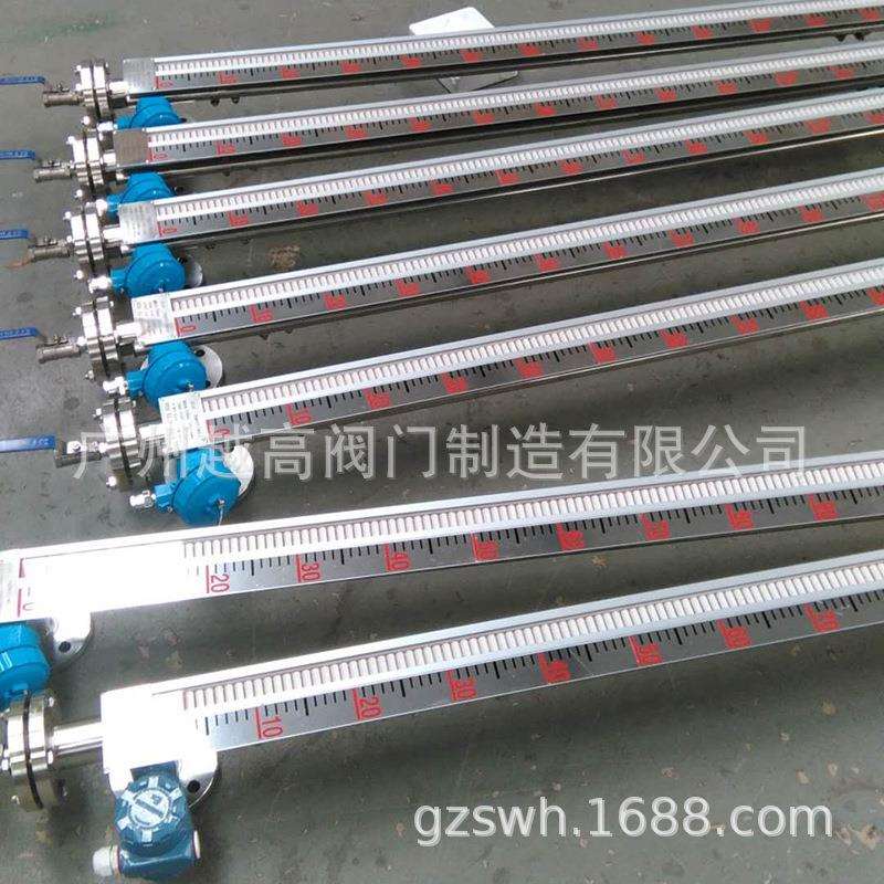 玻璃管液位计 法兰螺纹式不锈钢水位计面板刻度有机玻璃管液位计