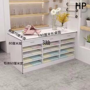 多功能操作台插花展示台包装纸收纳柜鲜花店花架抽屉式工作台桌子
