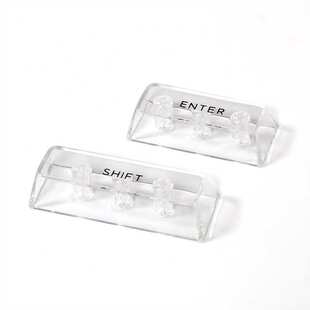 全透明水晶键帽 DIY客制化机械键盘通用键帽132键大全套 透明键帽