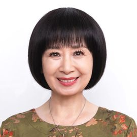 中老年假发真发全真人发50岁妈妈化疗光头轻薄款，波波头黑色全头套