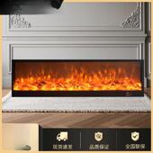 电子壁炉厅芯灯箱火家炭假火焰客装 NPU饰嵌入式 用加热木取暖