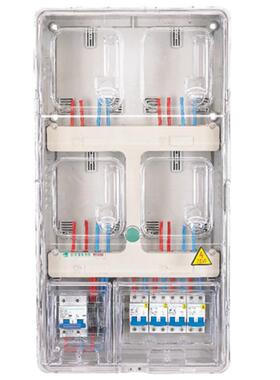 国网KG-KC401透明单相4位电能配计量箱电表箱防电水电表箱箱塑料