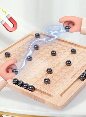 Wooden Magnetic Chess Board Game Interactive Learning Activi