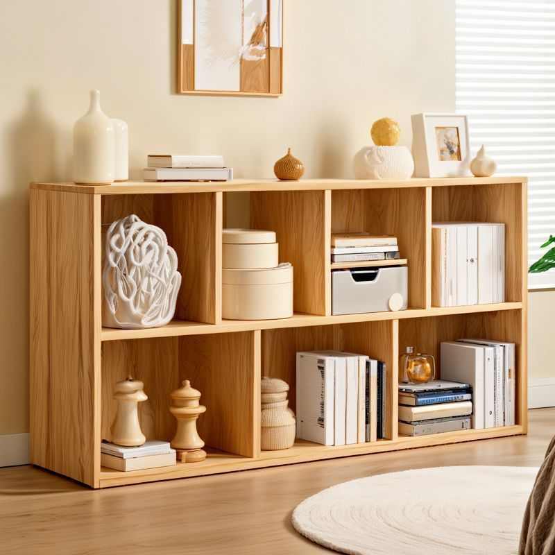 书柜落地置物架阳台窗台客厅多层储物格子柜组合柜电视柜木柜