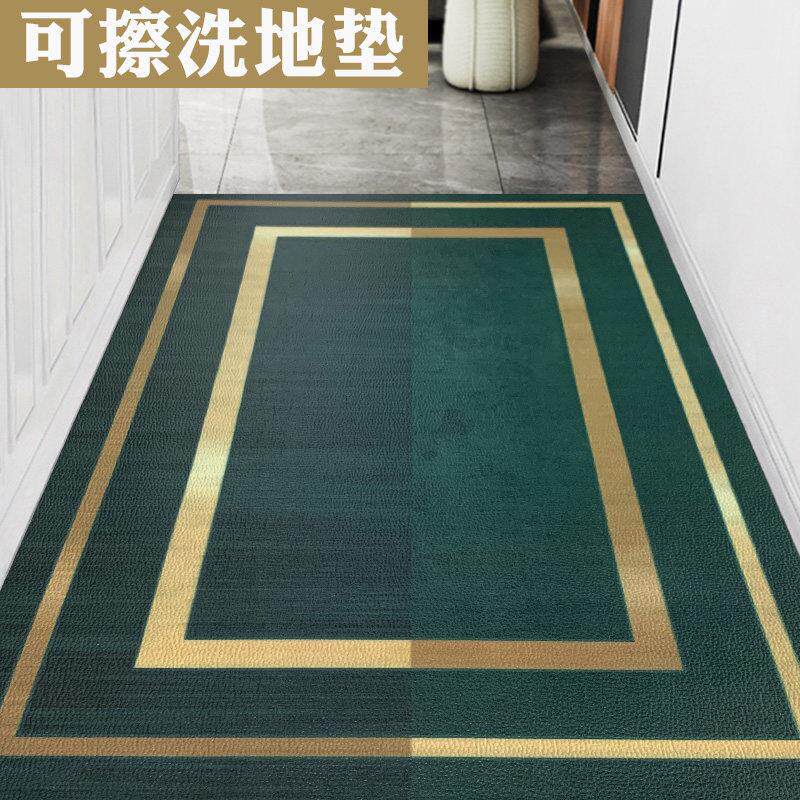 PVC 轻奢风入户门垫防滑地垫网红进门玄关地毯脚垫子可擦免洗防水