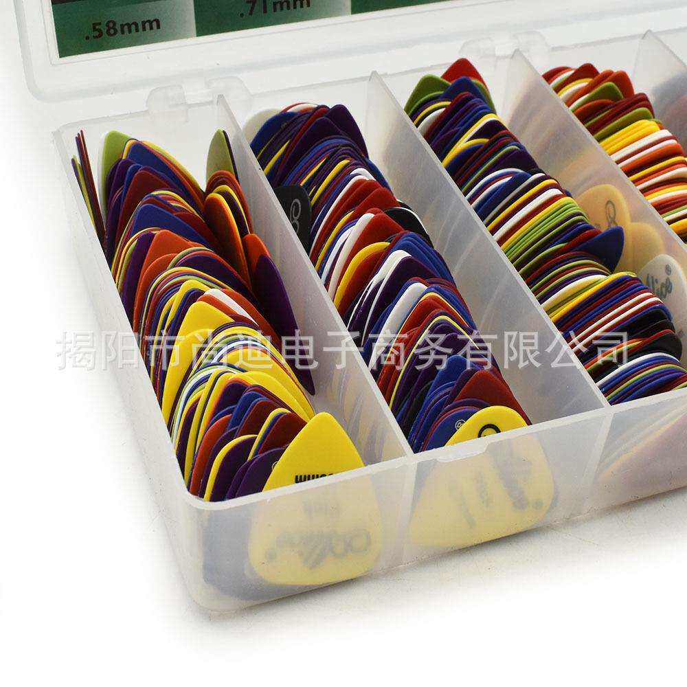 爱丽丝拨片吉他弹片电吉他民谣吉他0.58MM到1.5.MM六厚混装600片